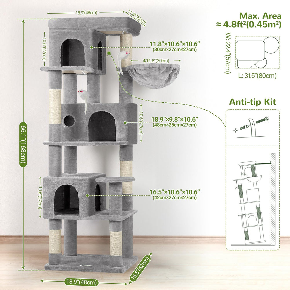 Globlazer Corner Cat Tree scratching-posts invite scratching and everyday exercise