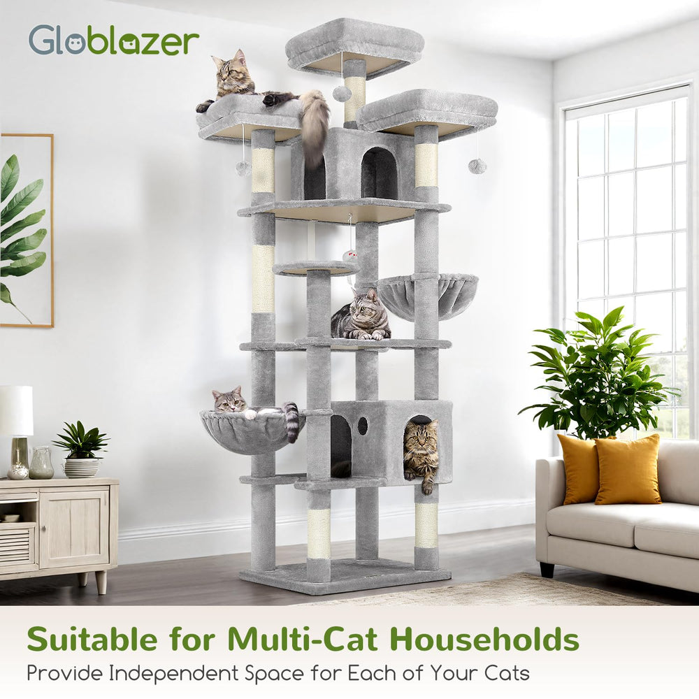 Globlazer F82 easy assembly with anti-tipping straps for stability.