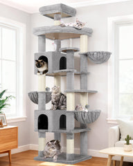 Globlazer extra-large cat tree tower overview highlights spacious lounging for big cats