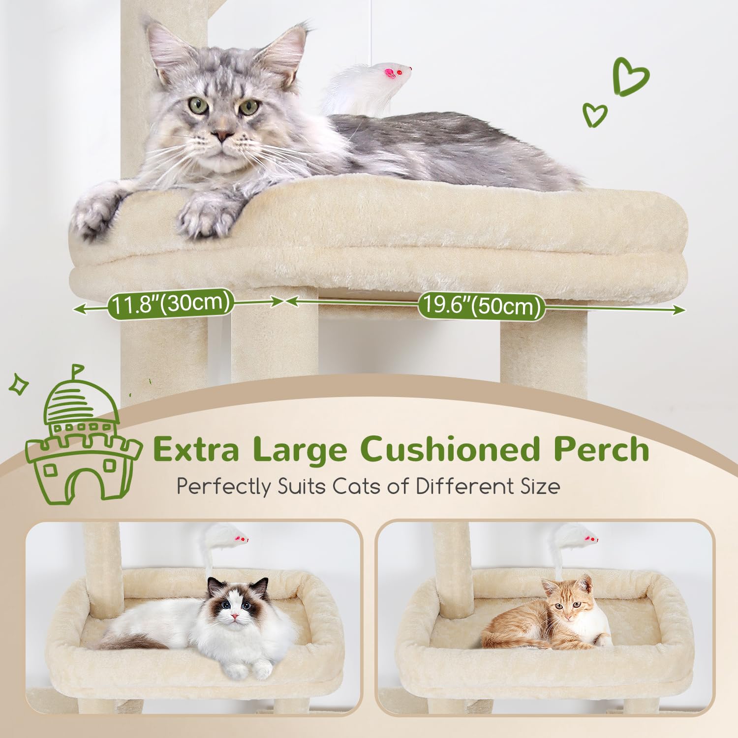 Globlazer F50 top perch with plush removable cover for cozy lounging.