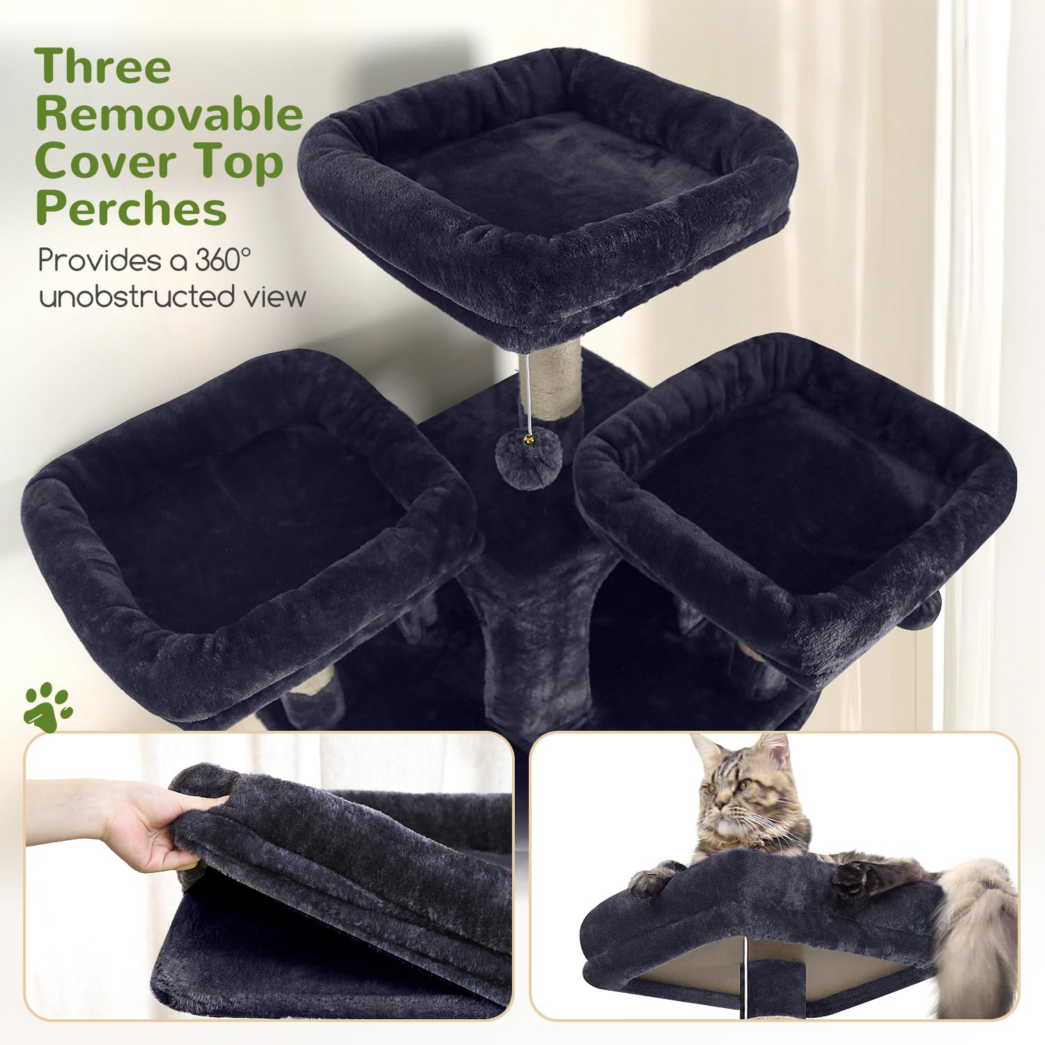 Globlazer F82 2 condos cozy retreats provide private napping dens for cats.