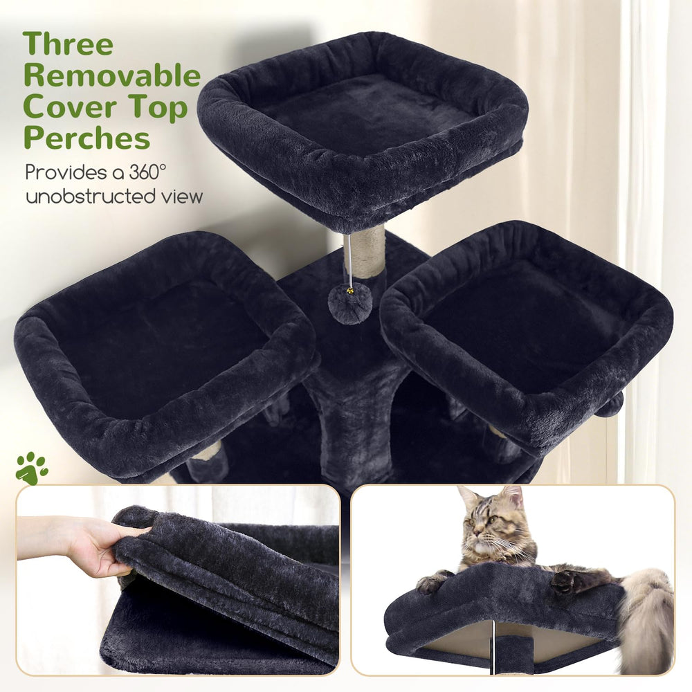 Globlazer F82 2 condos cozy retreats provide private napping dens for cats.