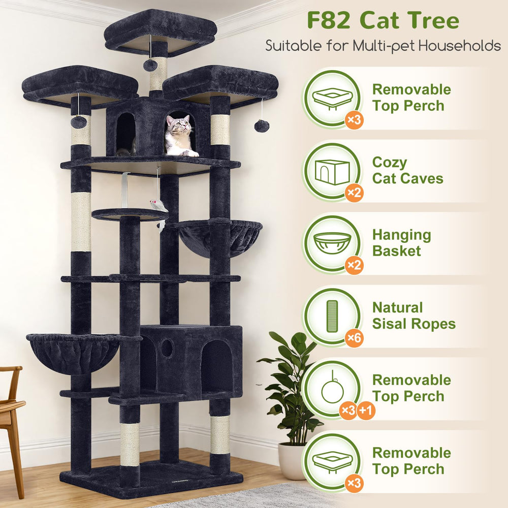 Globlazer F82 3 perches sunlit lookout for social cats and daytime lounging.