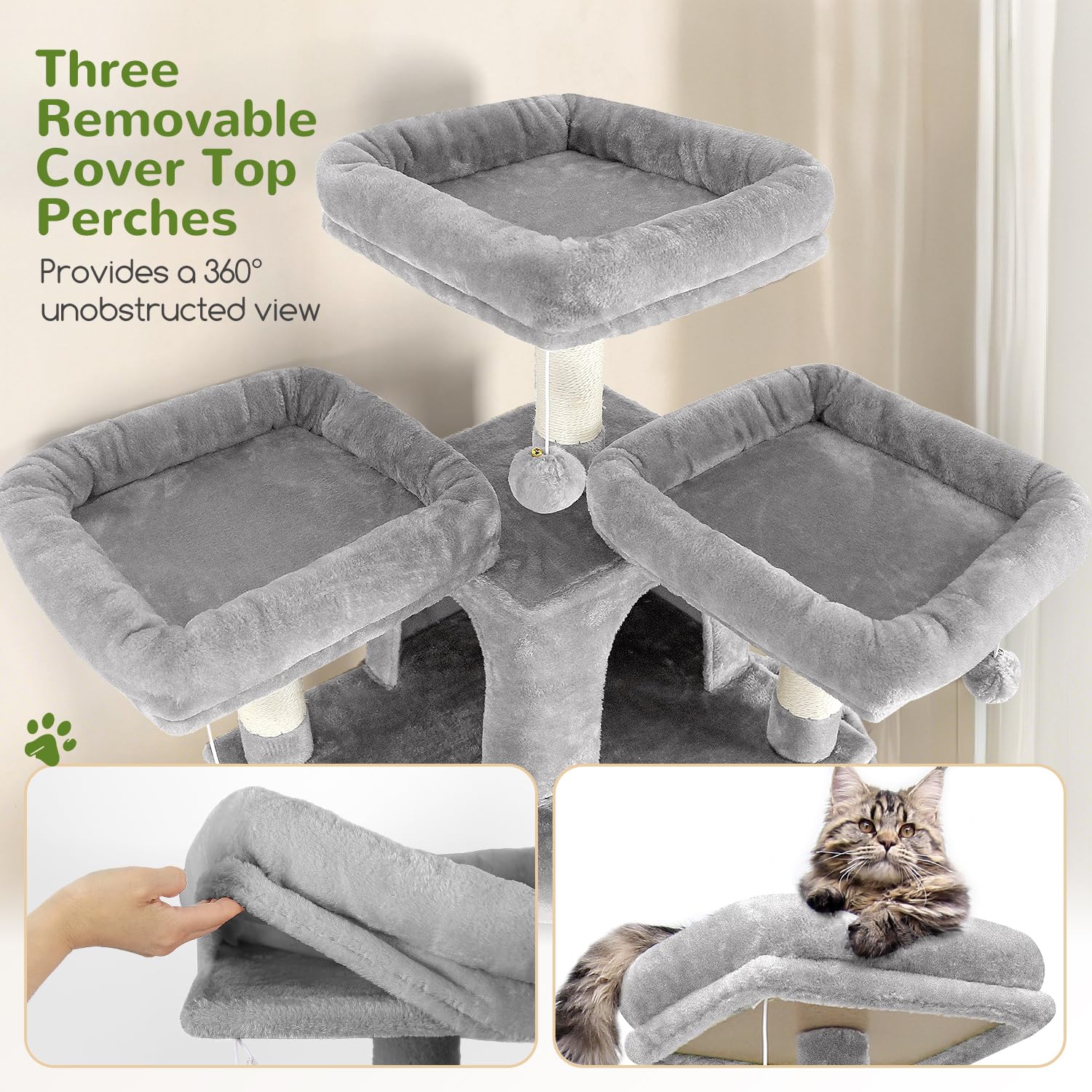 Globlazer F82 cat condos plush two-nest retreats for private naps.
