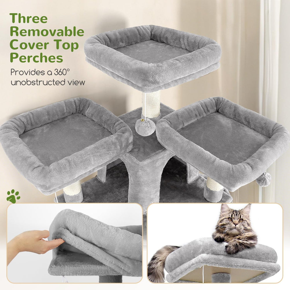 Globlazer F82 cat condos plush two-nest retreats for private naps.