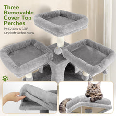 Globlazer F82 cat condos plush two-nest retreats for private naps.
