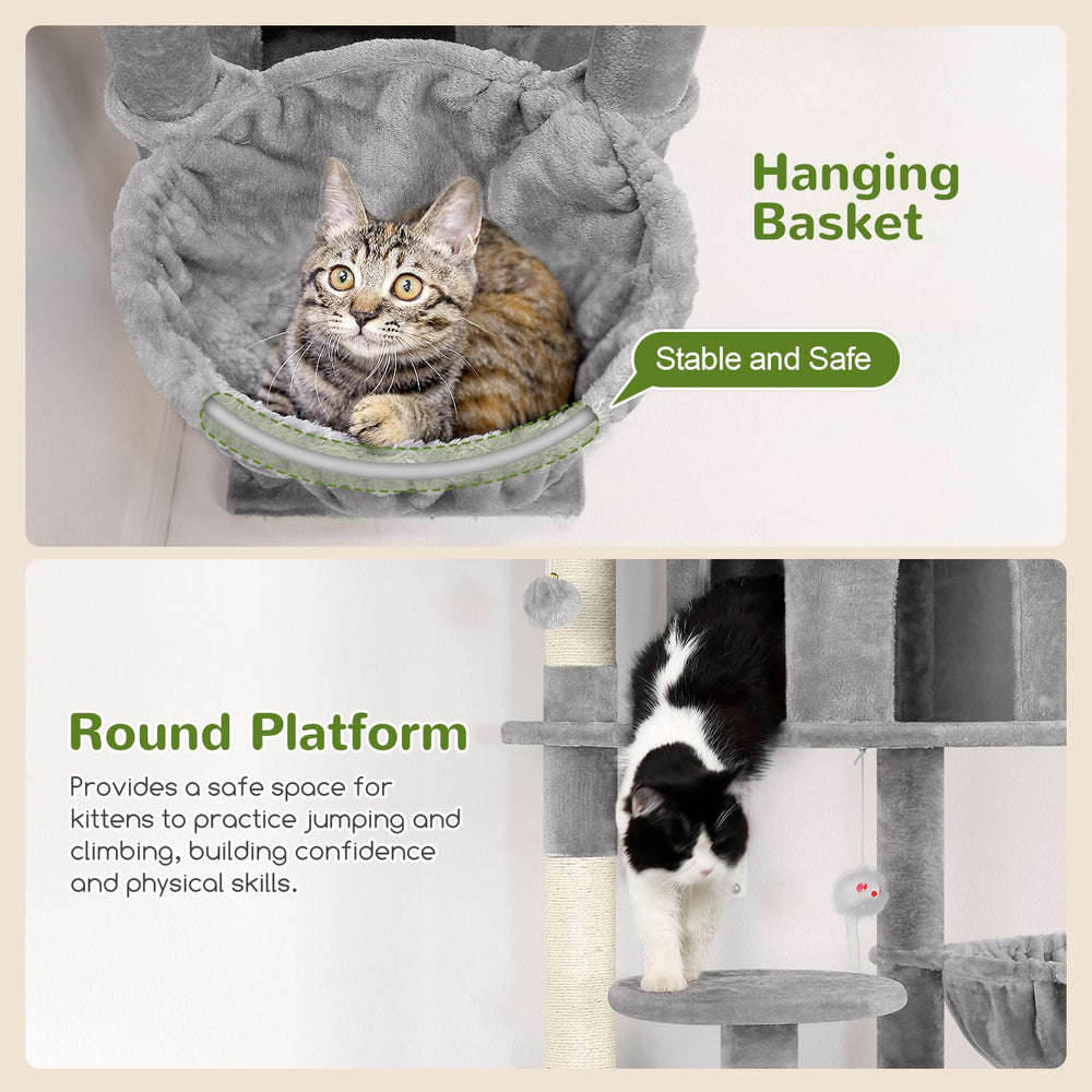 Globlazer F82 six sisal posts encourage scratching to protect furniture.
