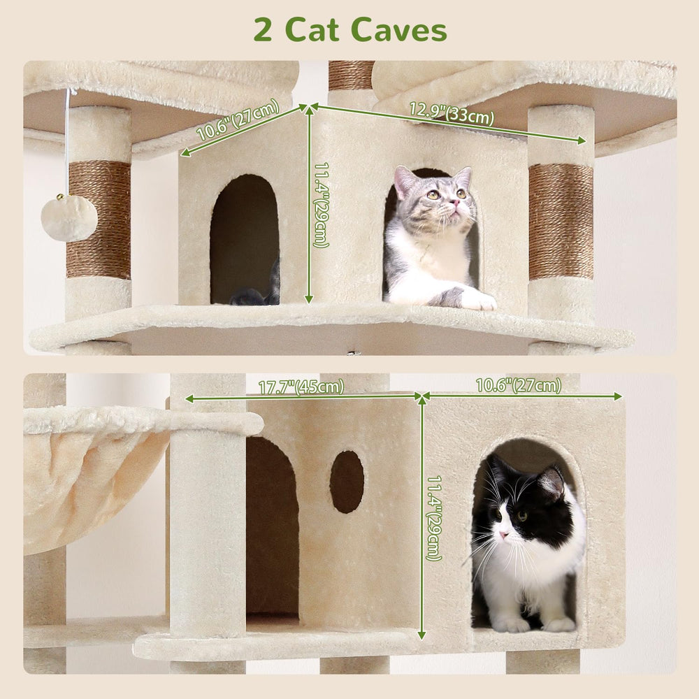 Globlazer F82 XXL cat tree sisal posts provide durable scratching to protect furniture