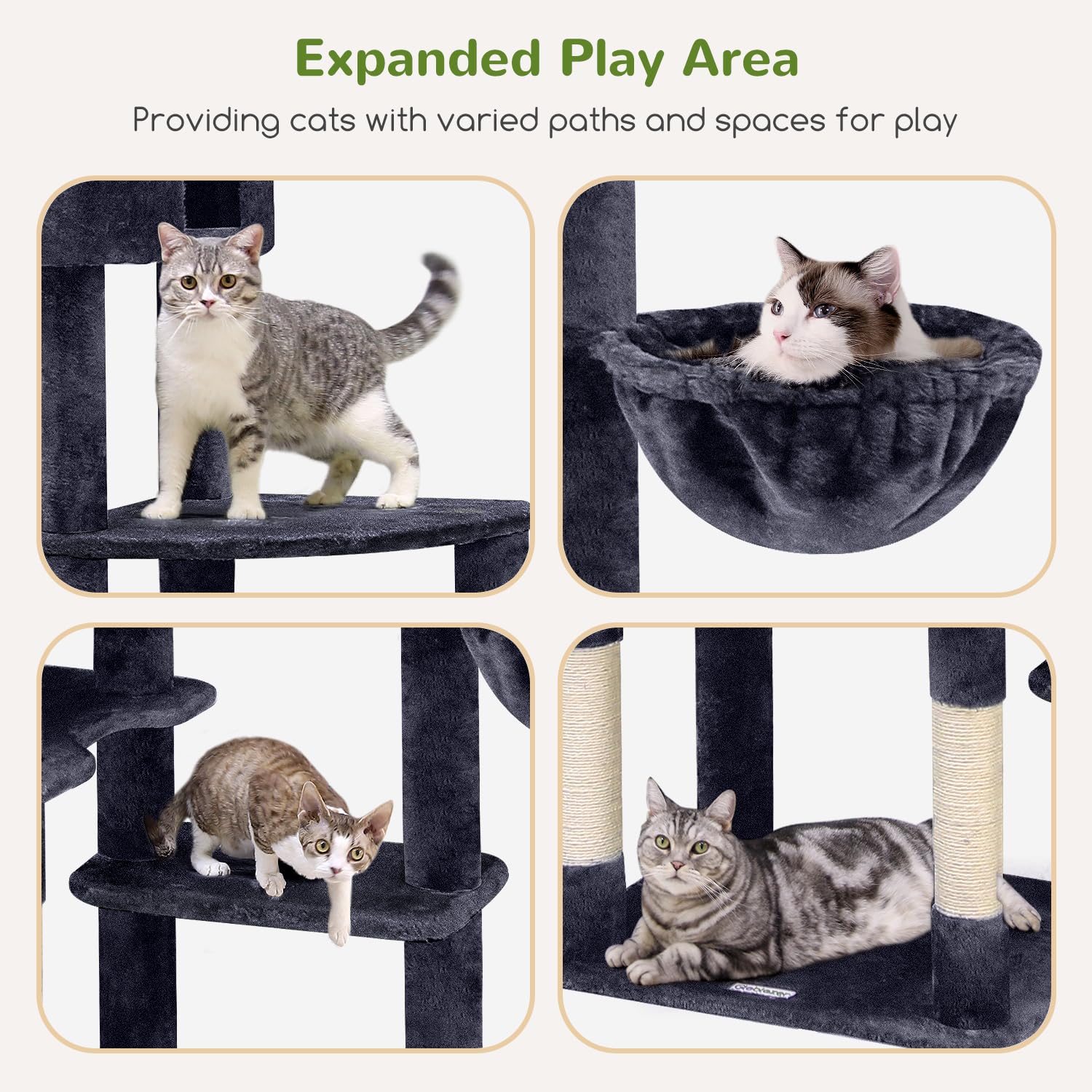Globlazer Giant Cat Tree easy assembly with clear instructions.