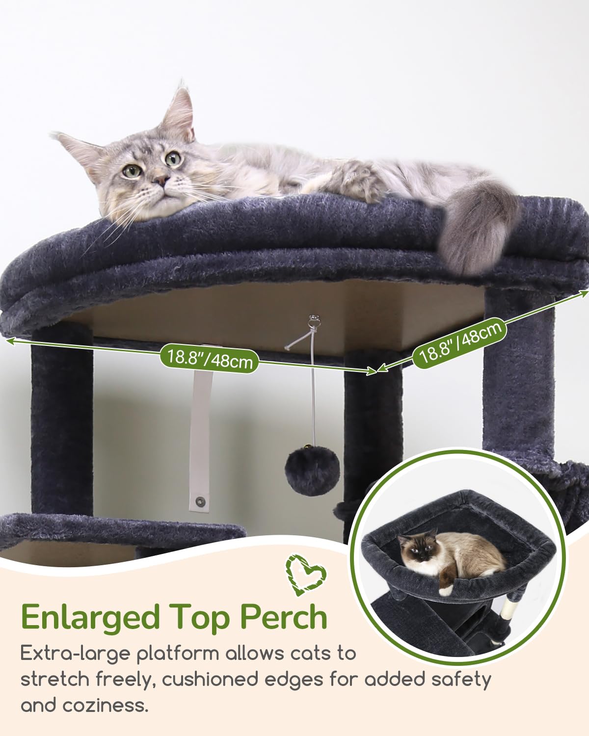 Globlazer cat condos with wide openings offer ventilated resting space
