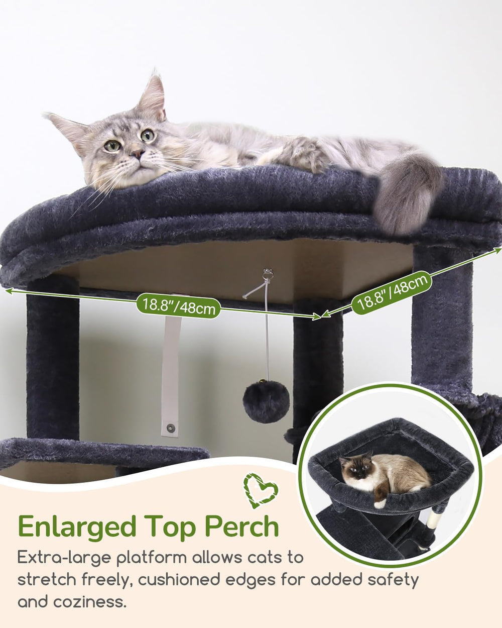 Globlazer cat condos with wide openings offer ventilated resting space