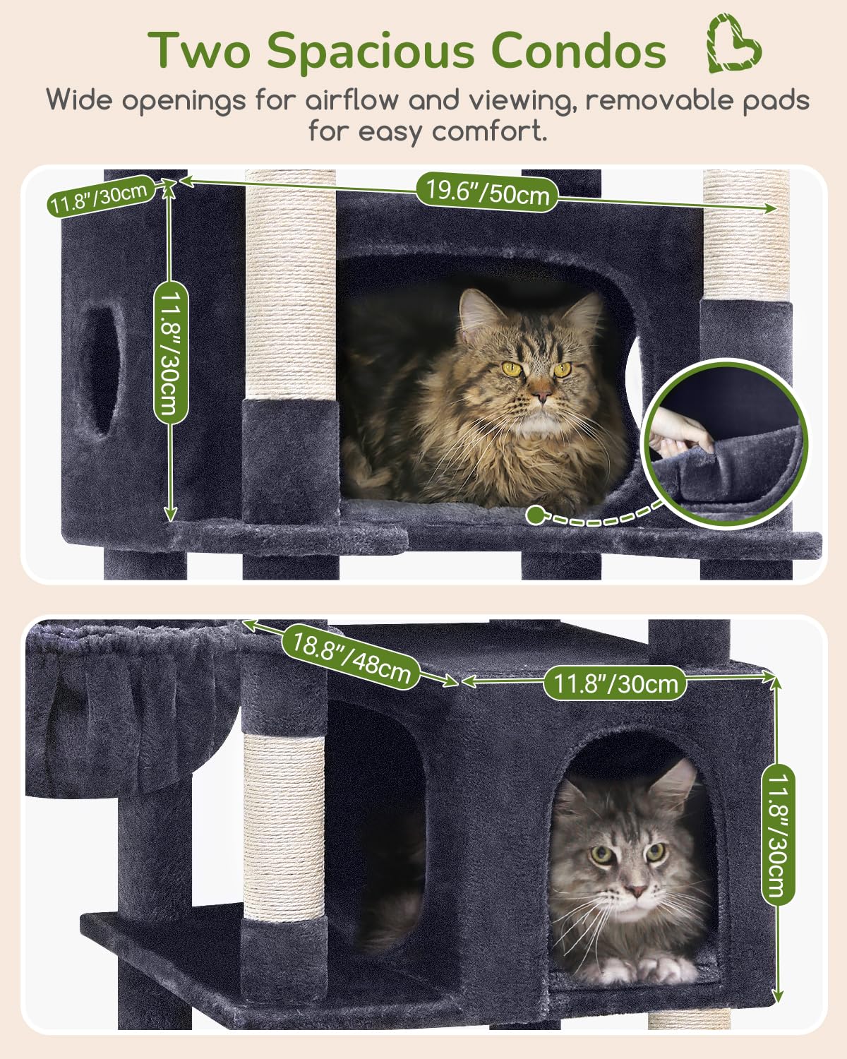 Globlazer 74in top perch provides elevated viewing for curious cats