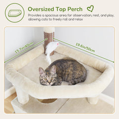 Globlazer Large Cat Tree Tower condos offering private space for cats