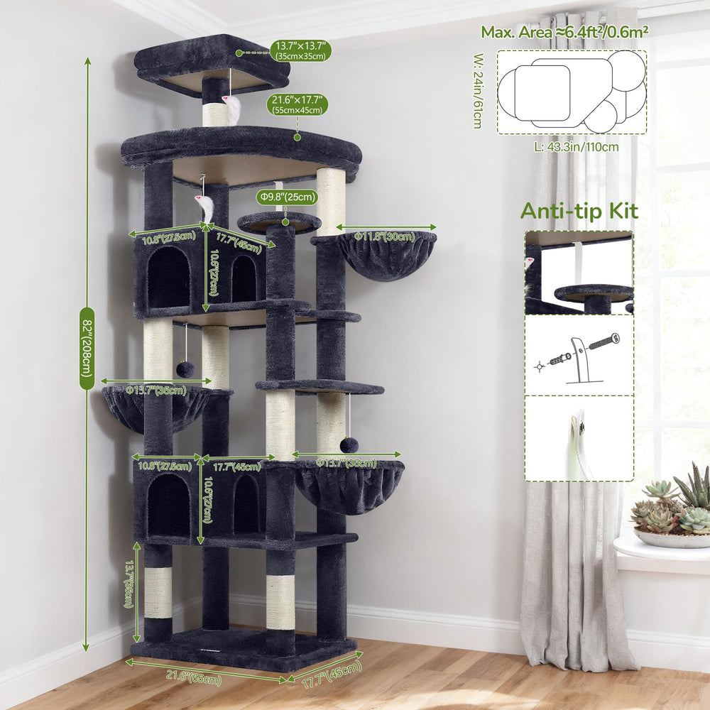 Globlazer S82 82in tower includes online assembly video guide for quick setup.
