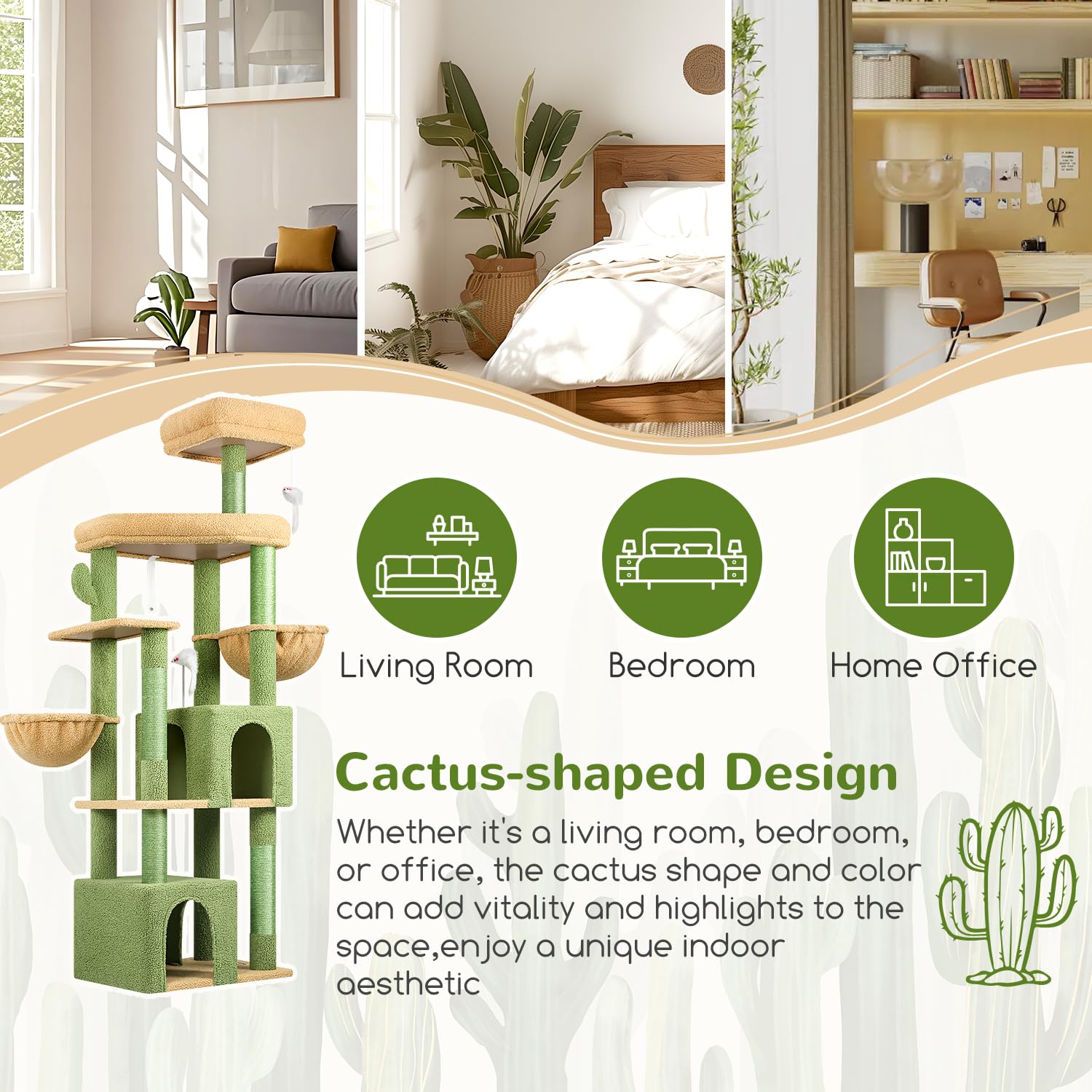 Globlazer sturdy cat tree easy assembly green with step-by-step setup