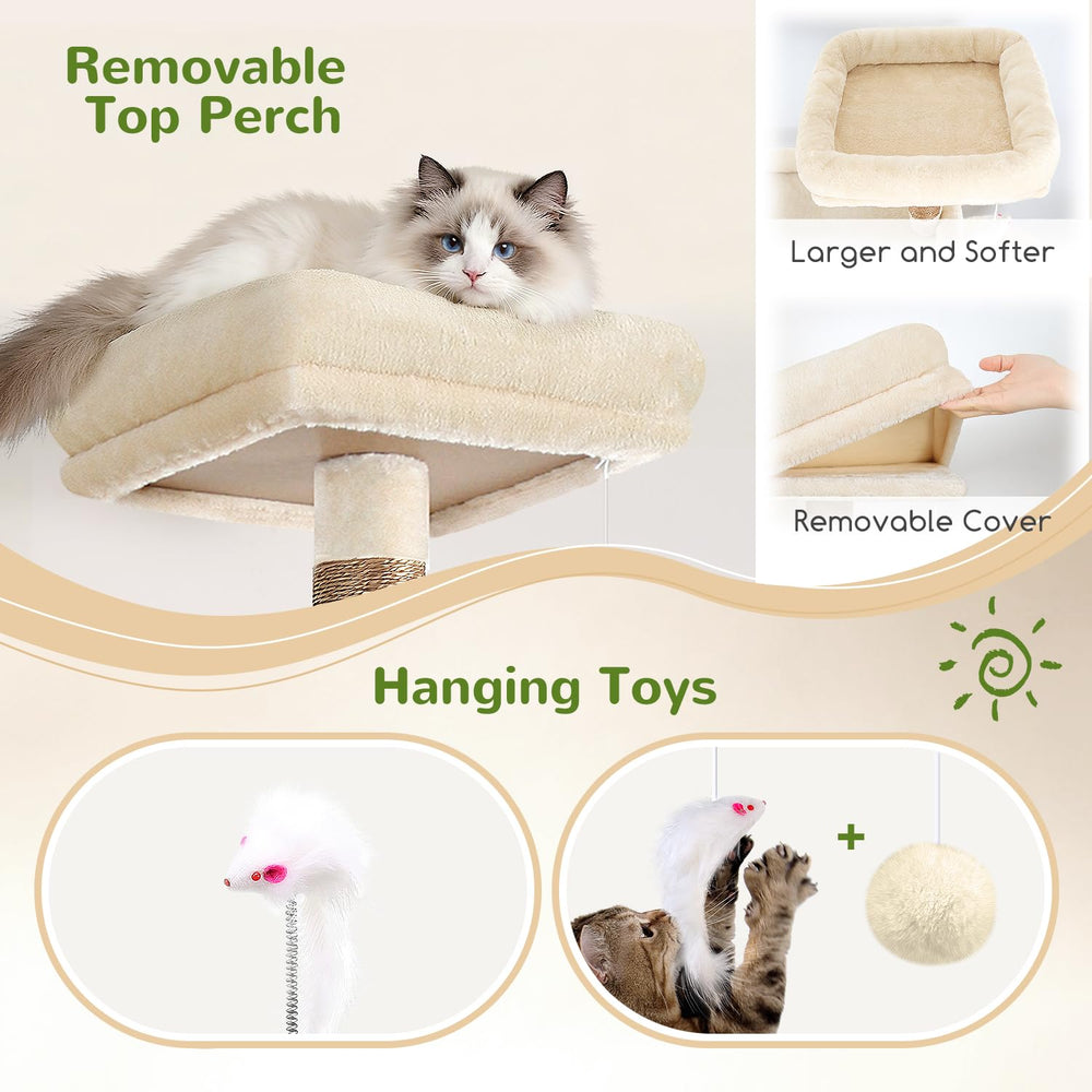 Globlazer sturdy cat tree easy-assembly with step-by-step instructions for quick setup.