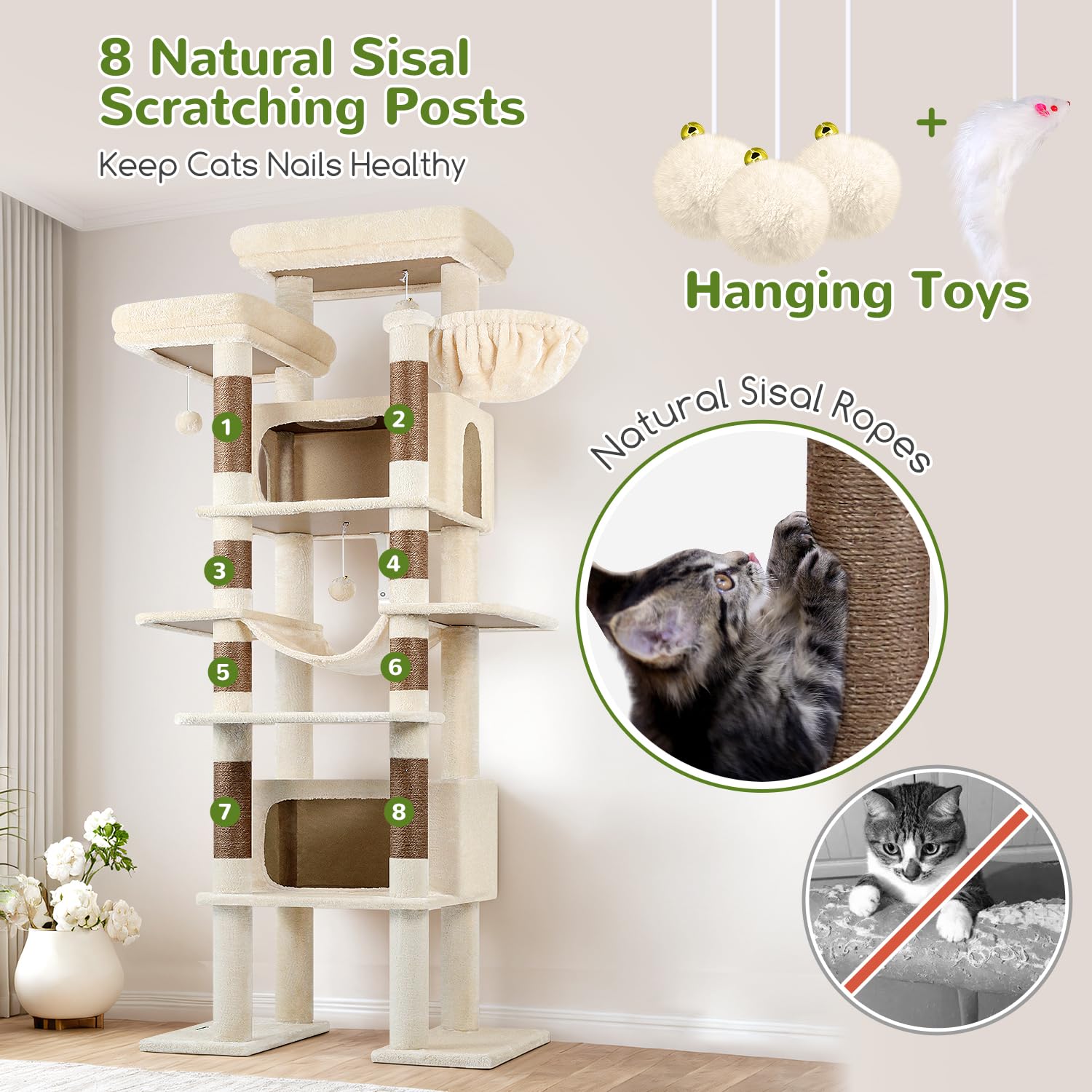 Globlazer XXL cat tree assembly-image featuring quick setup.