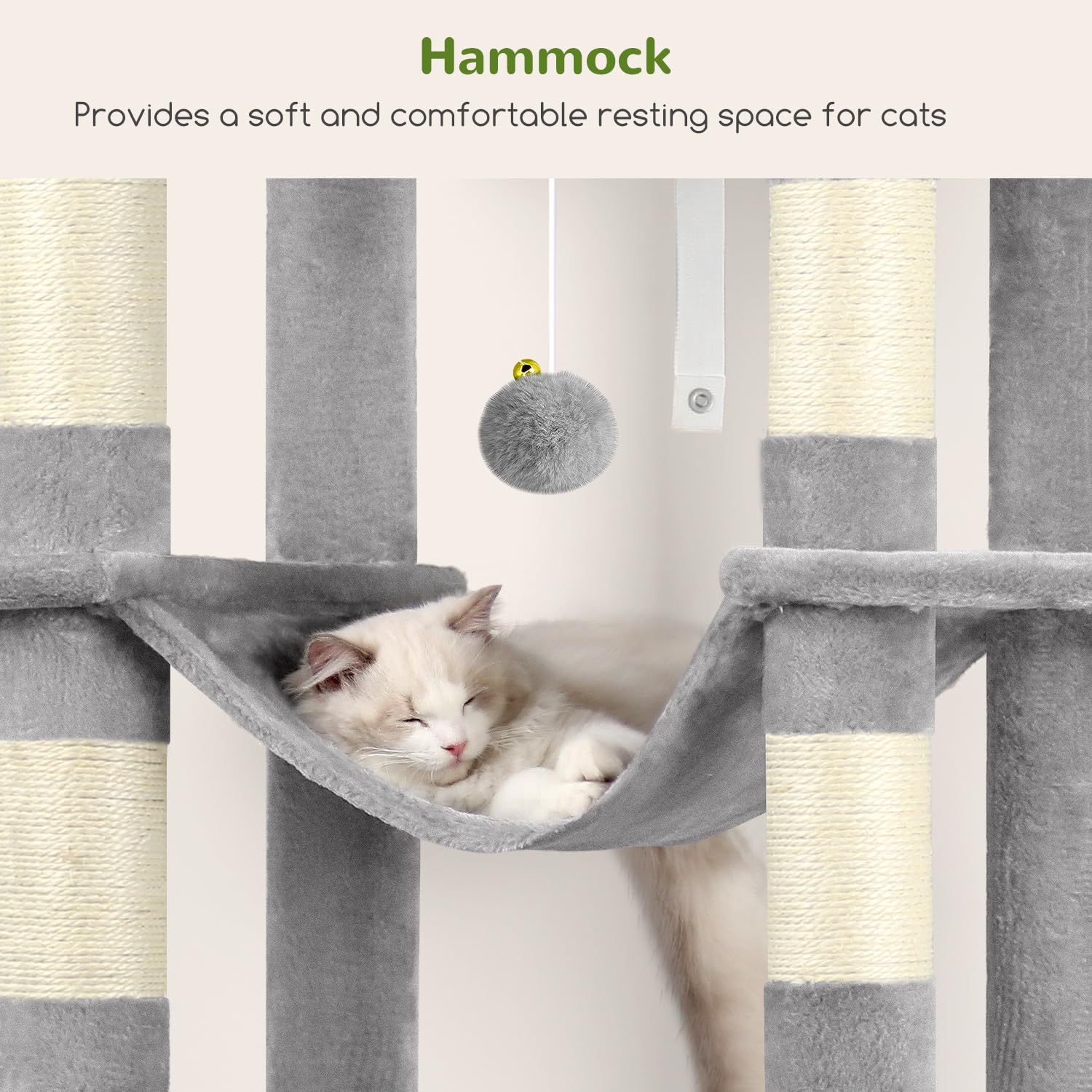 Globlazer XXL cat tree top platforms provide elevated viewing and sunbathing space.