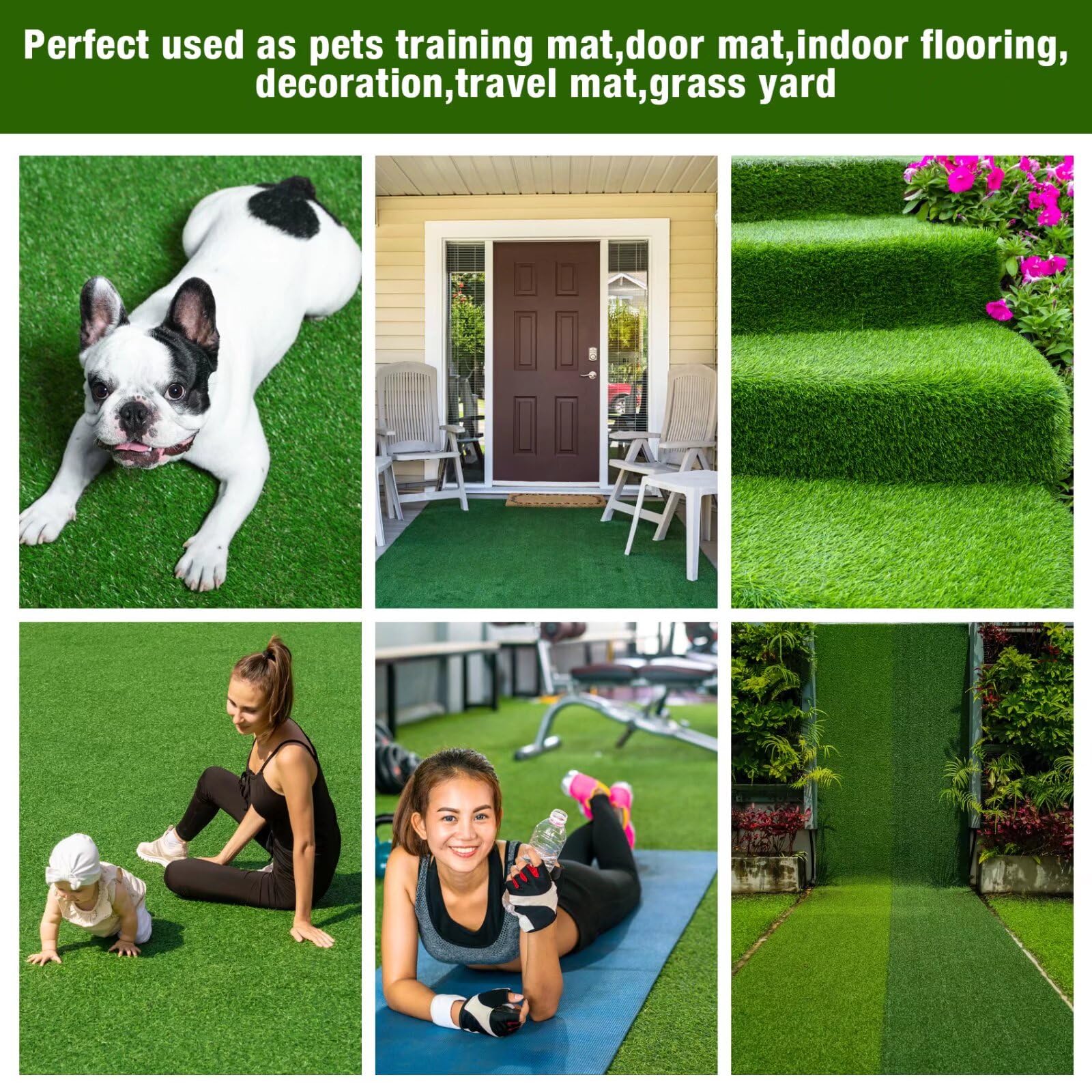 GLOBREEN Durable PP/PE dog turf with lead-free, pet-safe materials