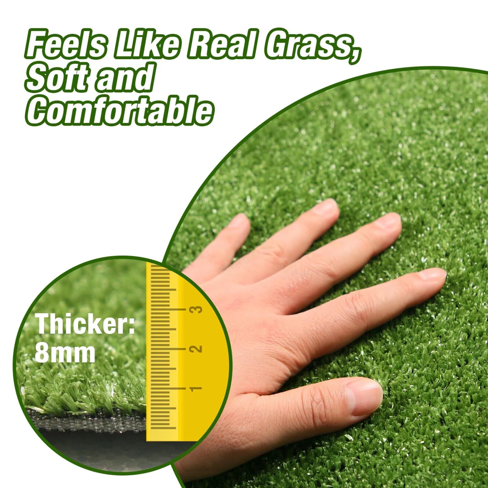GLOBREEN Grass Pad potty turf installed indoors or on balcony for dogs