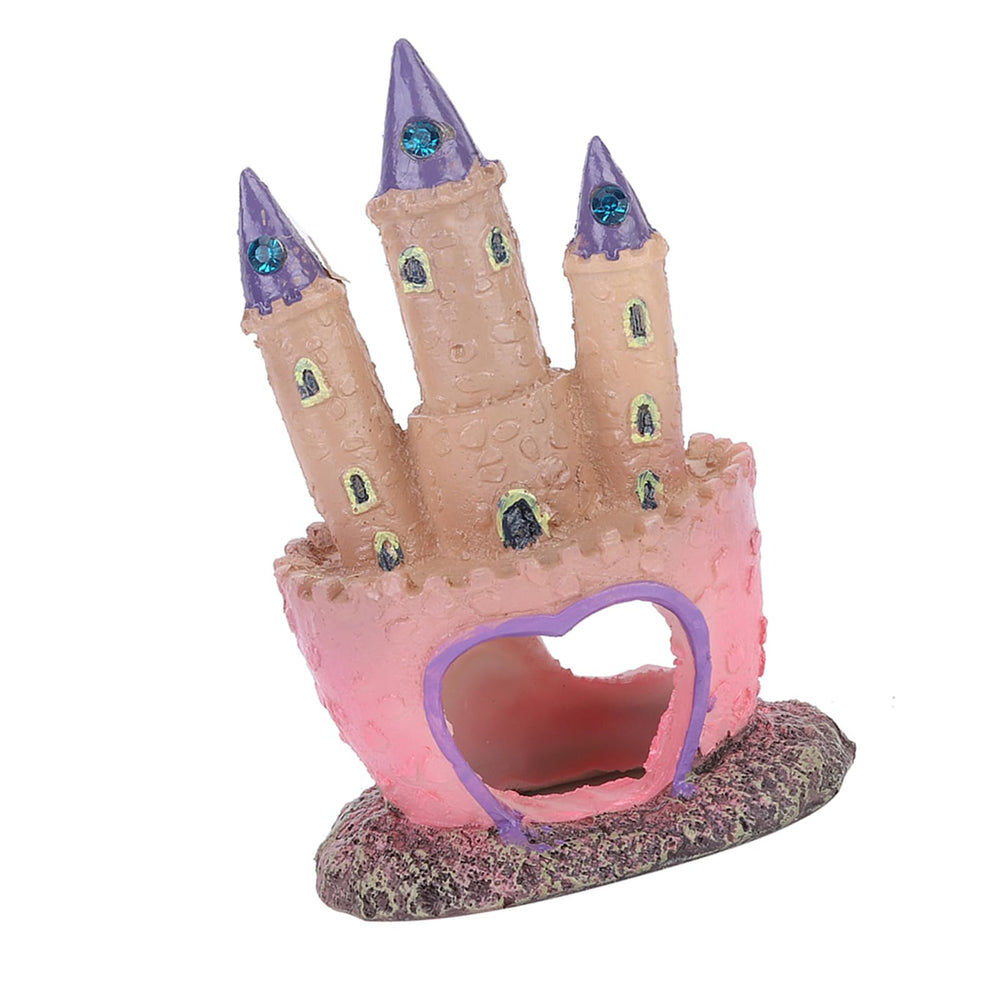 Glomora anti-tip base keeps the castle stable in compact aquariums