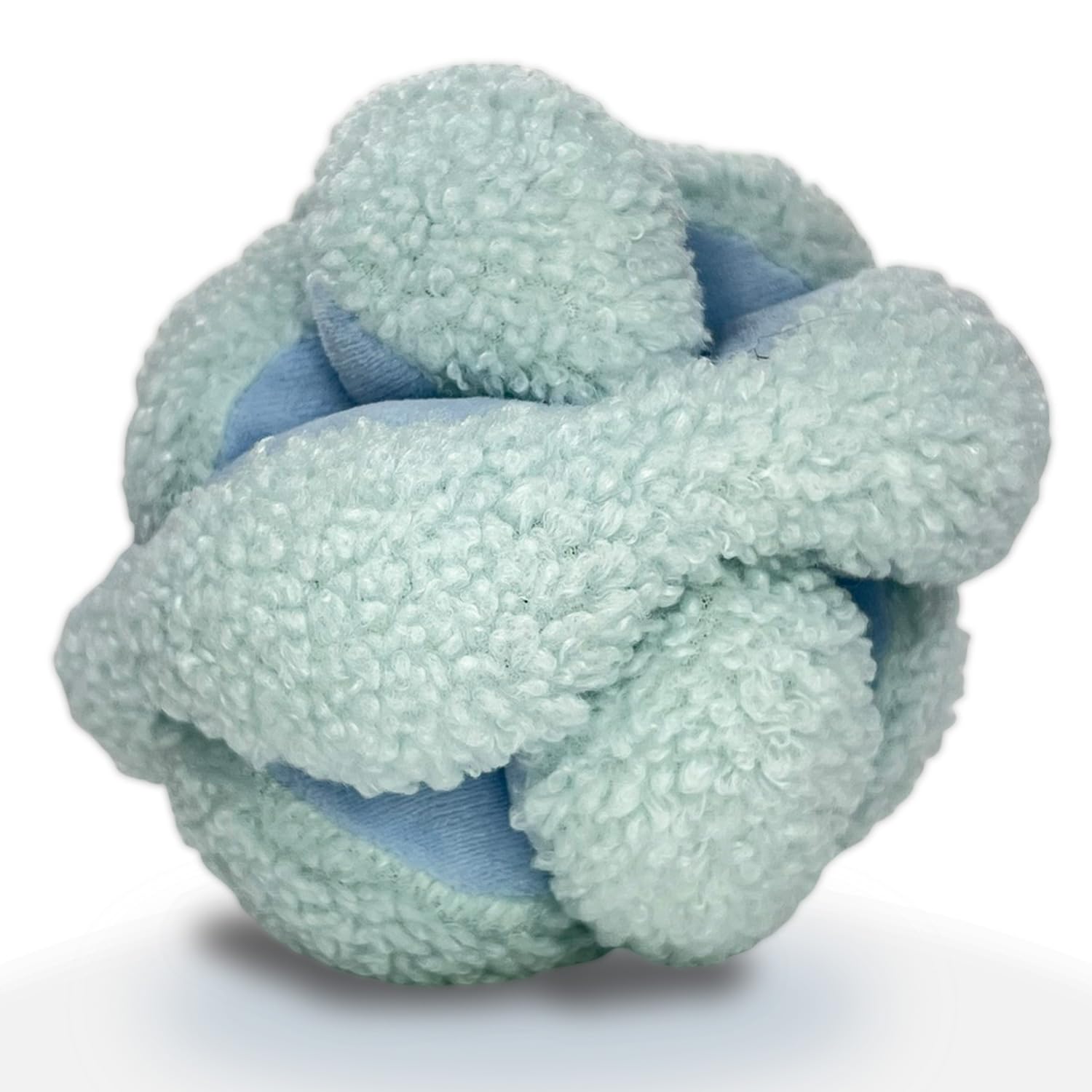 Glory To Dog Blue Snuffle Knot ball assembly shows multi-piece puzzle for canine enrichment and slow feeding