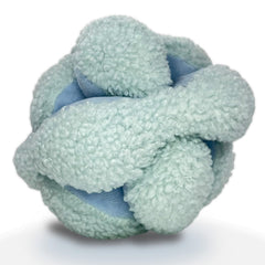 Glory To Dog Blue Snuffle Knot ball assembly shows multi-piece puzzle for canine enrichment and slow feeding