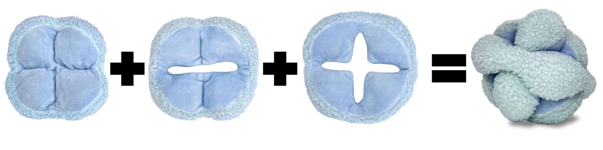 Glory To Dog Blue Snuffle Knot treat pockets exposed for treasure-hunt style rewards