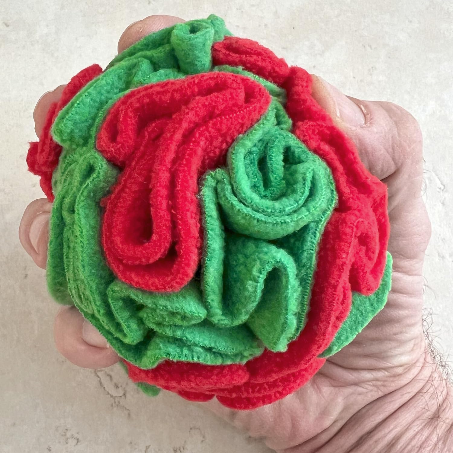 Glory To Dog Snuffle Ball machine washable for easy cleanup after play.