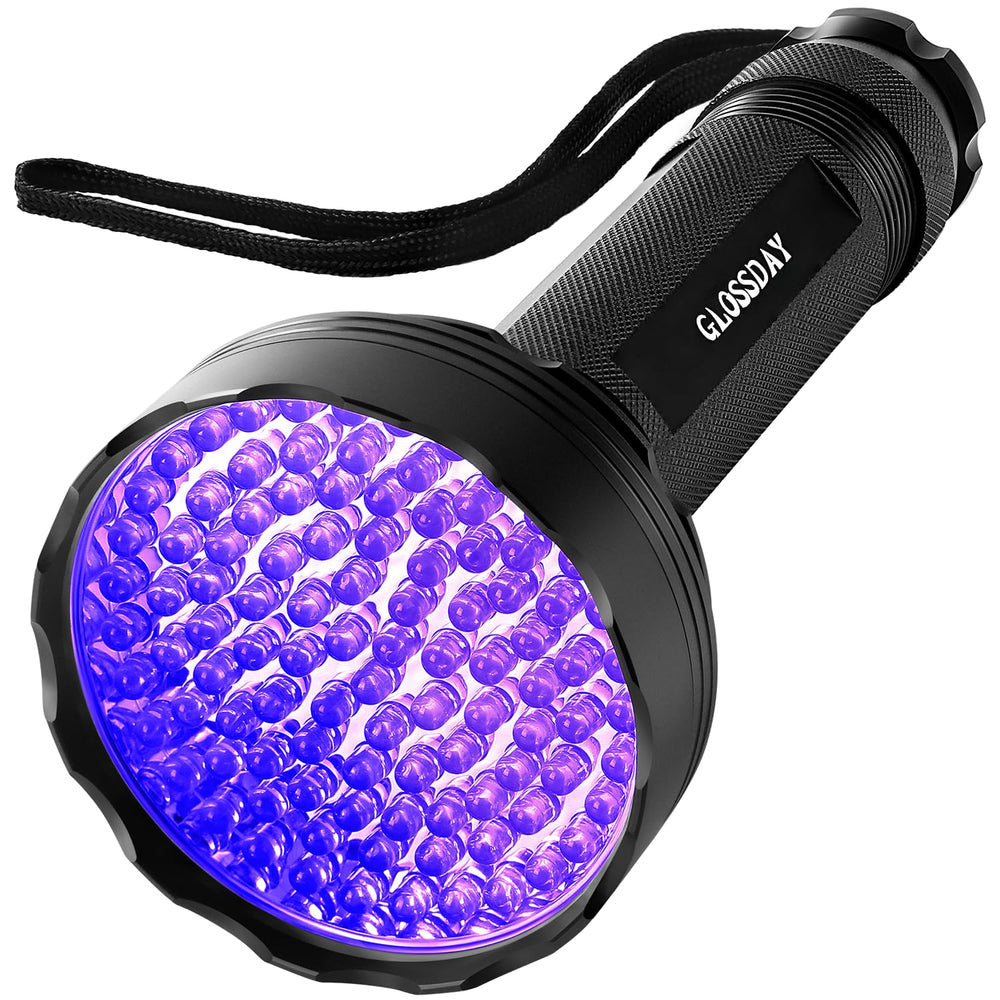 GLOSSDAY Linterna UV para detección de orina de mascotas, revela manchas invisibles.