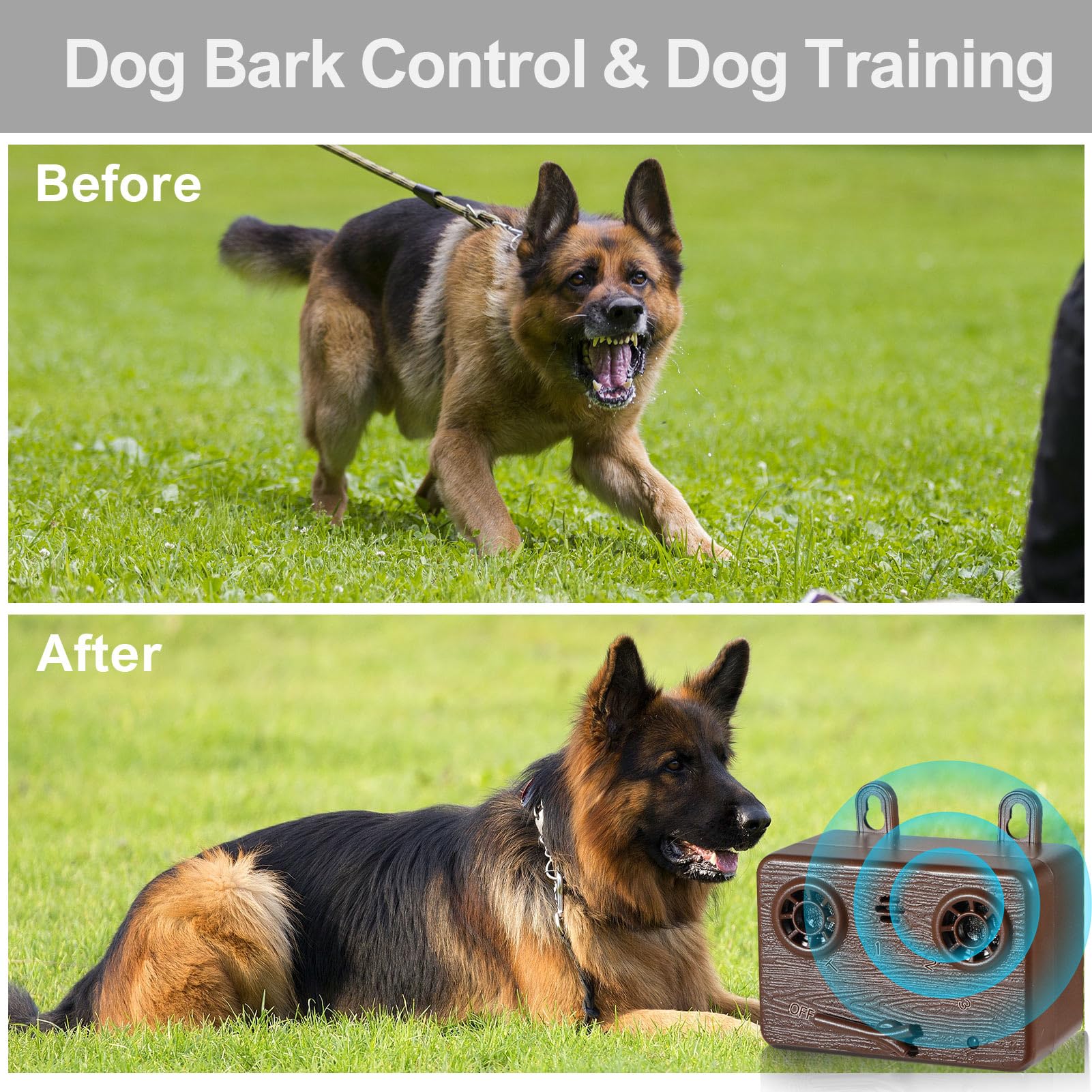 GlossyEnd Packaged Anti Barking Device set provides quick setup for homes.