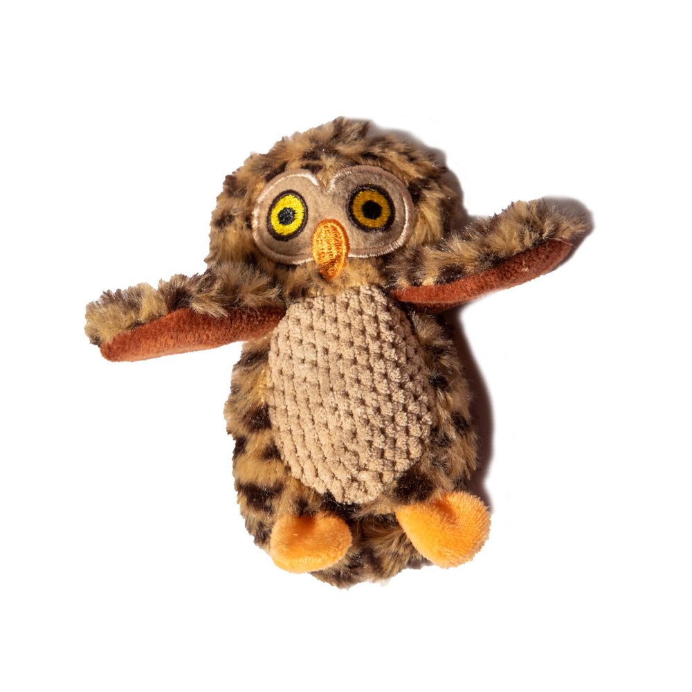 Glow Pups medium owl-animals on a tree supports interactive hide-and-seek.