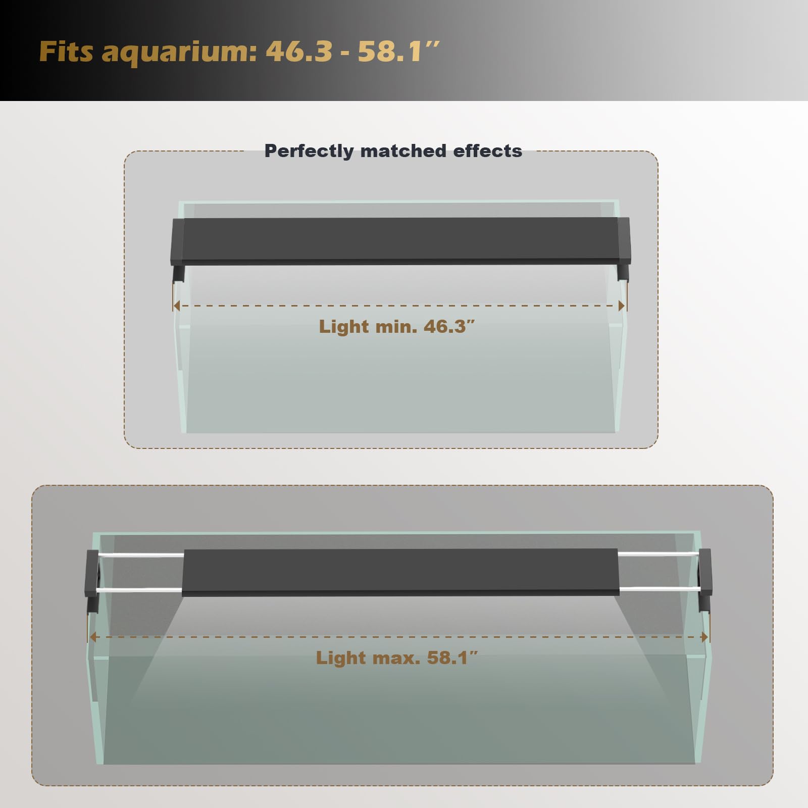 GLOWRIUM smart-aquarium-light-app-control close-up shows ambient color options for aquascaping.
