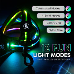 Luminoid USB charging LED leash for quick power on the go