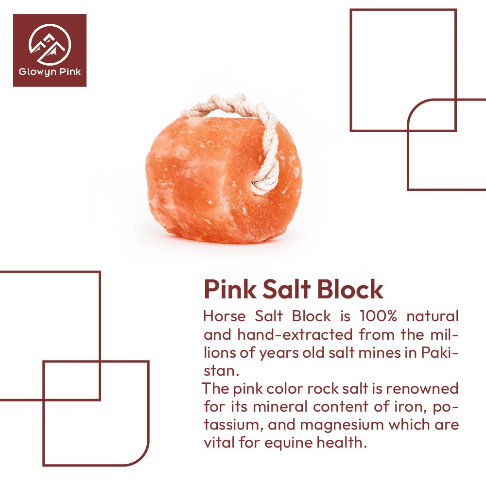 Glowyn Pink salt-lick minerals detail highlights 84 trace minerals.