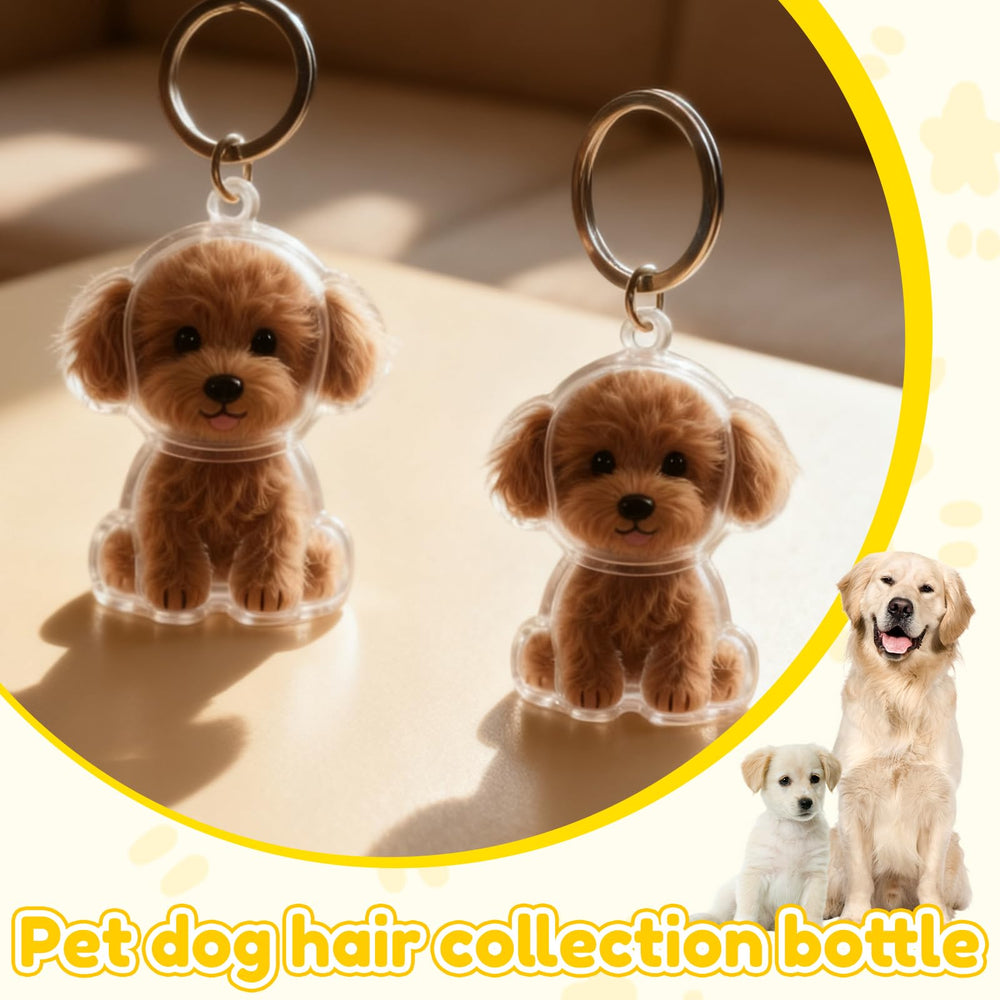 glozaic dog hair memorial keepsake container protects delicate fur.