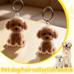 glozaic dog hair memorial keepsake container protects delicate fur.