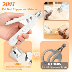 Glozaic dual-led spotlight close-up for precise, safer nail trimming.