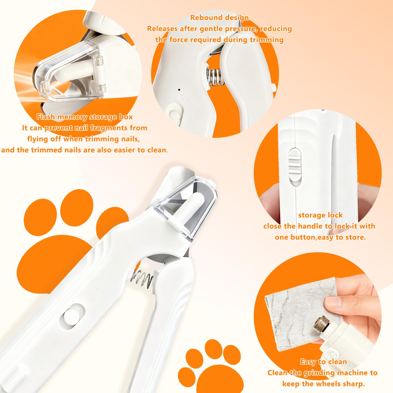 Glozaic stainless-steel-blade action delivers clean, one-cut trimming.