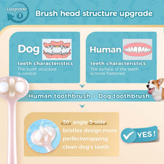 Gluckelk side nano-soft bristles 0-07mm protect gums with gentle brushing.