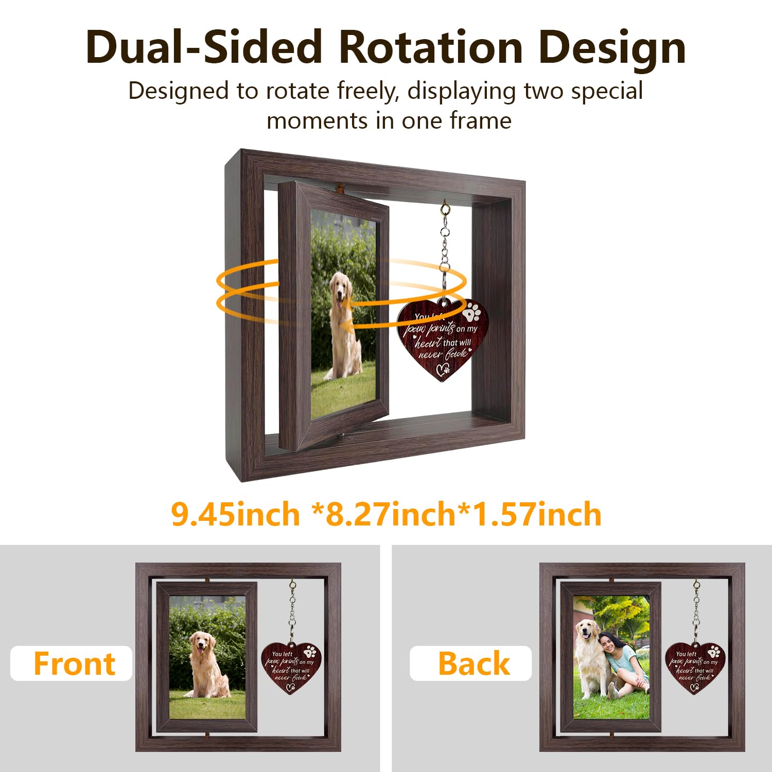 Gluimayo pet-memory-frame offers a respectful, comforting remembrance