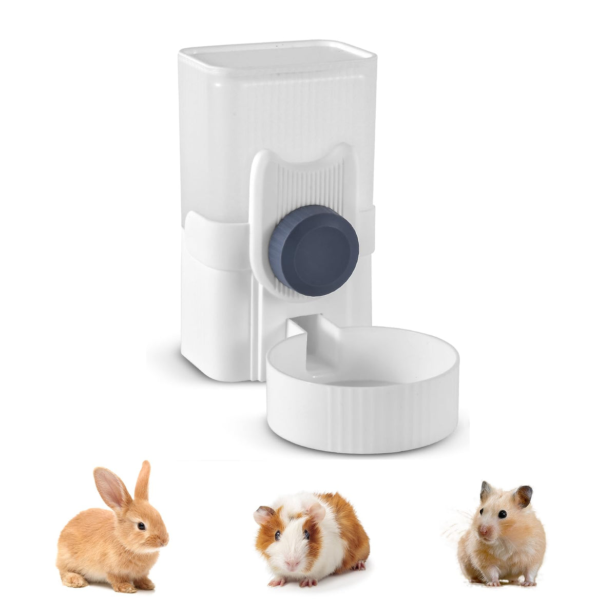 GLYVIAN rabbit water bottle 33oz no-drip spout keeps cages clean