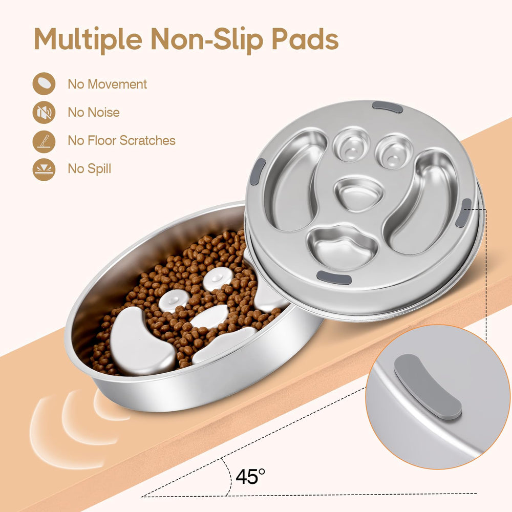 GLYVIAN slow-feeder bowl is dishwasher-safe for easy cleanup after meals.