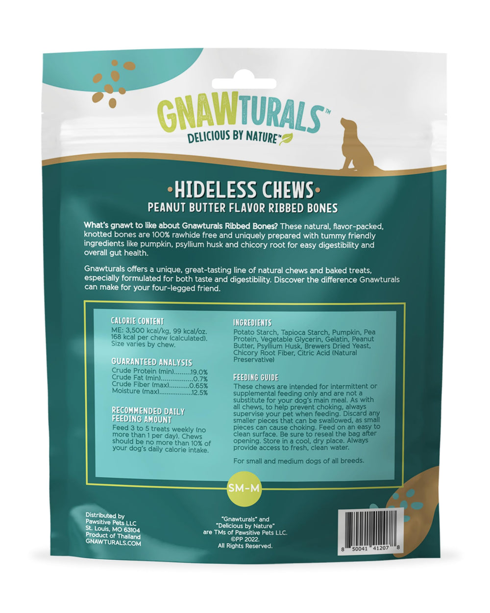 Textured ribbing on Gnawturals bone helps scrub teeth and massage gums
