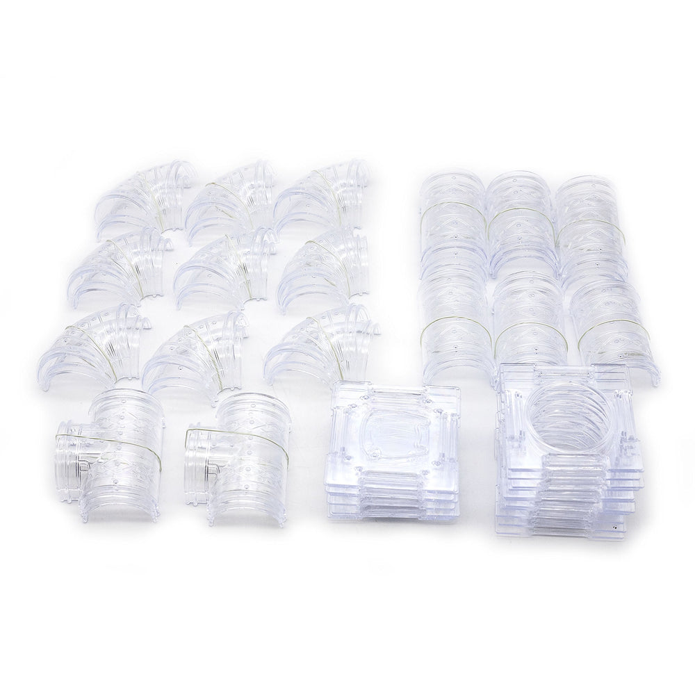 GNB Pet 2-inch diameter tunnel parts closeup for easy expansion