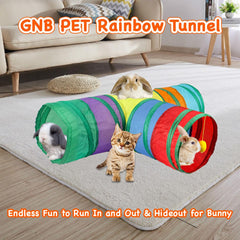 GNB PET collapsible rabbit tunnel assembly for easy storage