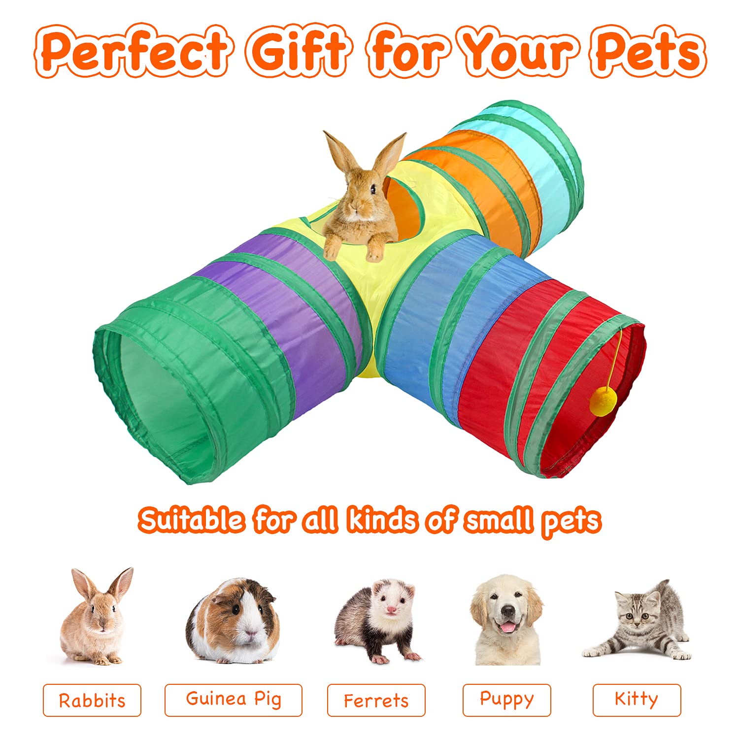 GNB PET collapsible tunnel folded for travel and storage