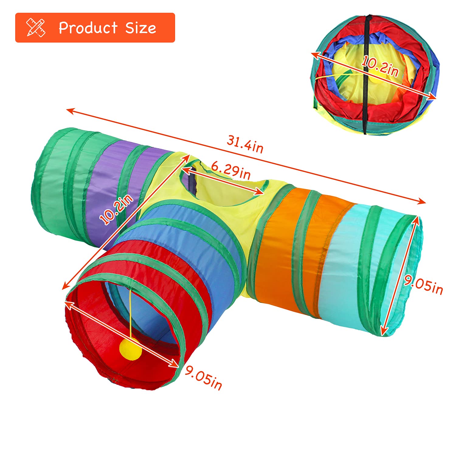 GNB PET rainbow tunnel peephole inviting curious exploration