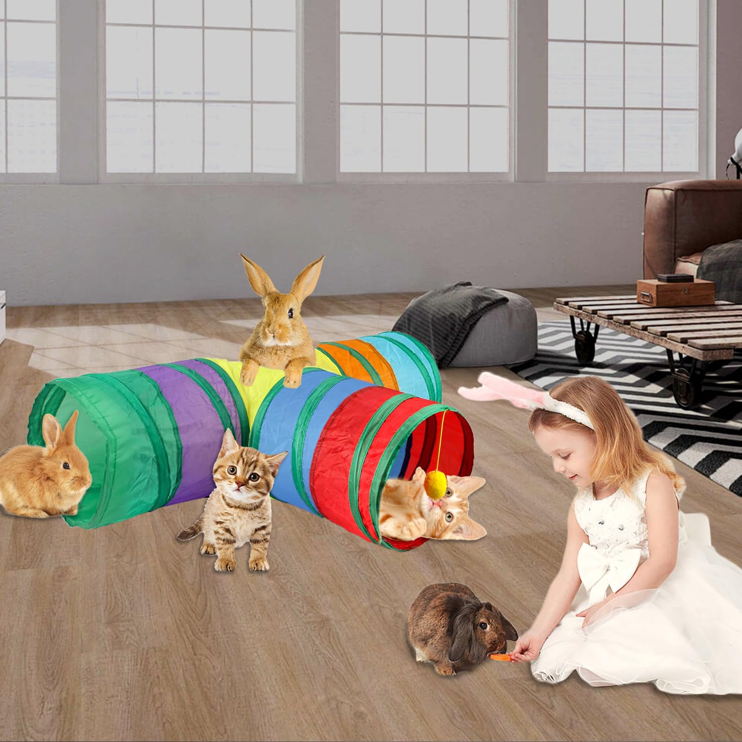 GNB PET tunnel with steel wire frame for lasting structure