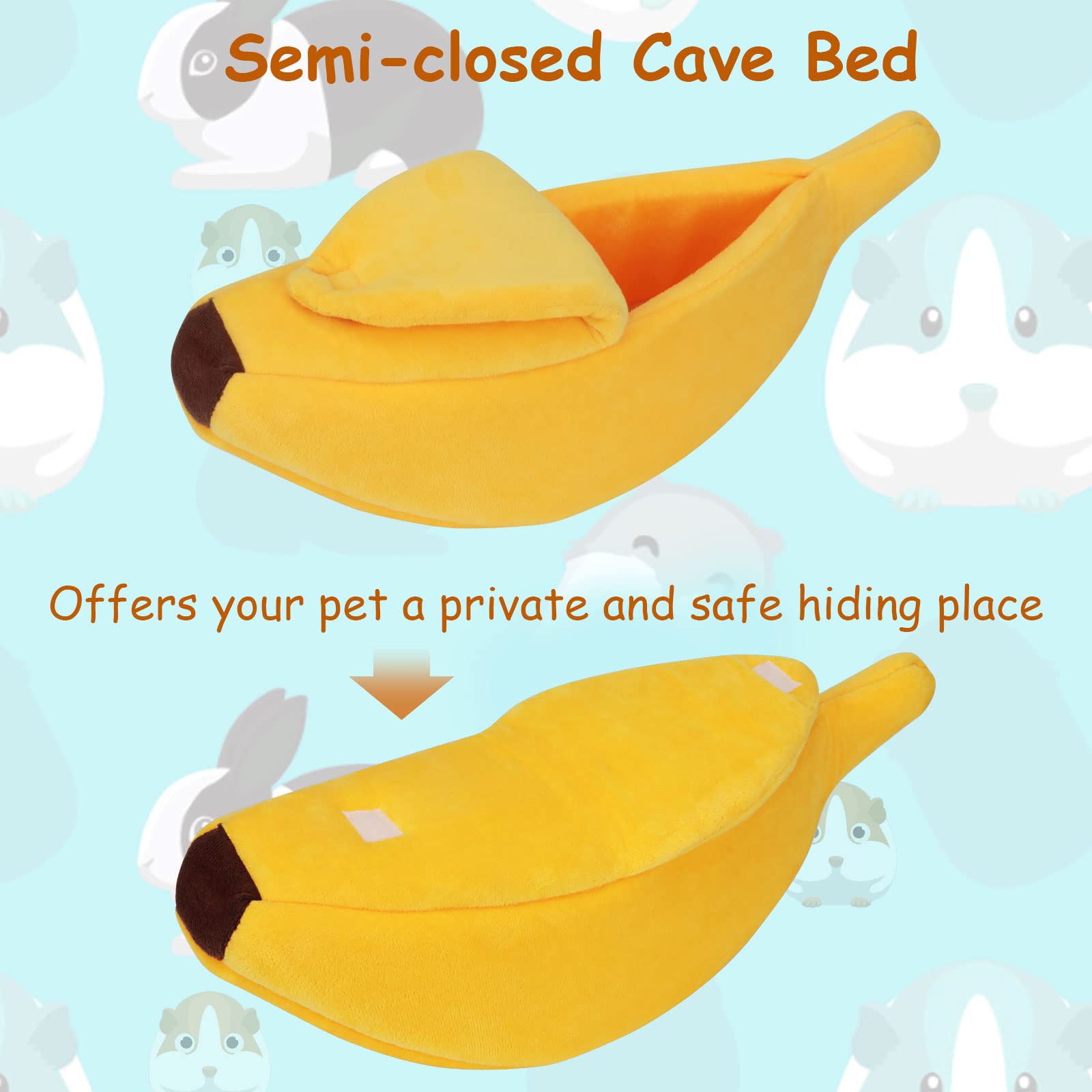 GNEORA Bed Cave Hideout banana appearance adds decorative appeal